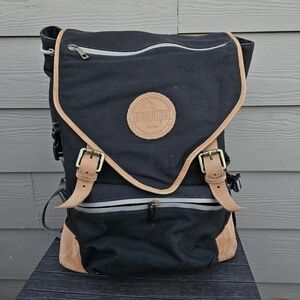 Baseballism Glove Leather Players Backpack Bag Black Brown Leather Sports Bag
